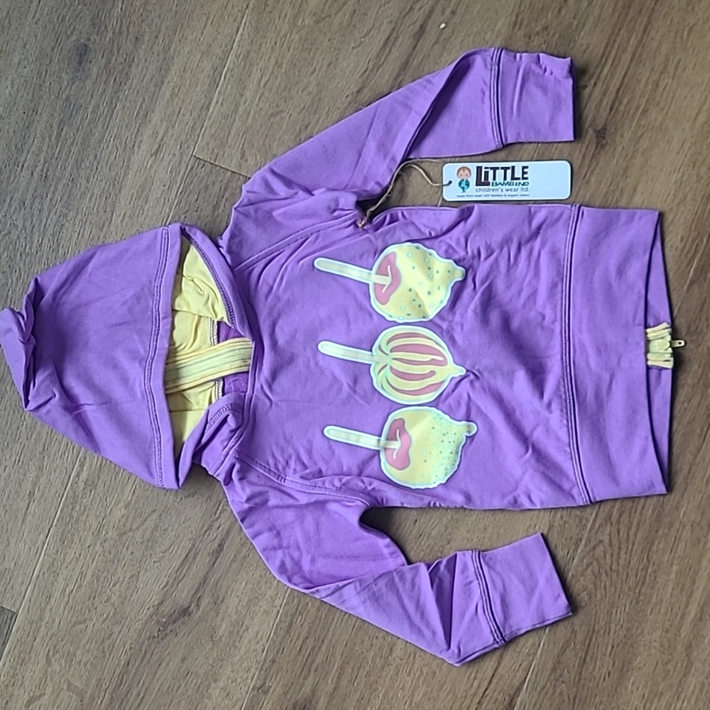 New - Little Bambino zip hoodie 12-months